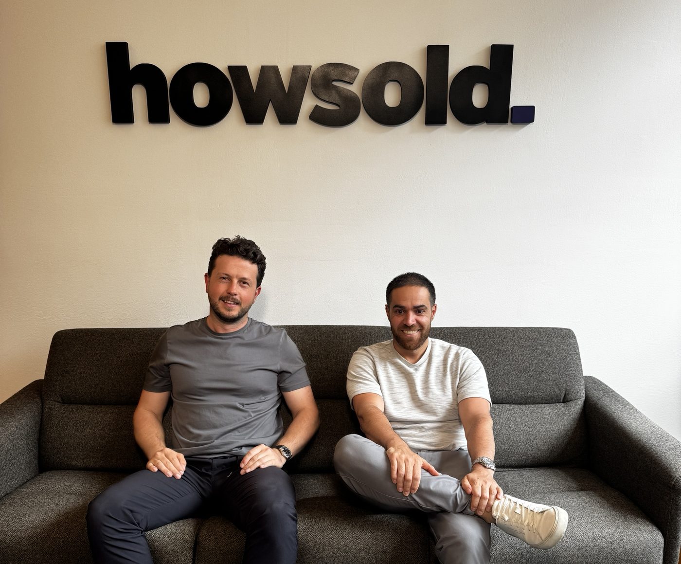 Josh Owens and Khashi Shahverdi in the Howsold office